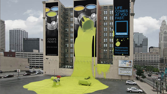 Coop's Paint Gerilla Pazarlama - Workuid